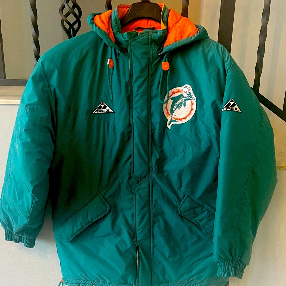 Miami Dolphins Hooded Winter or Ski Jacket